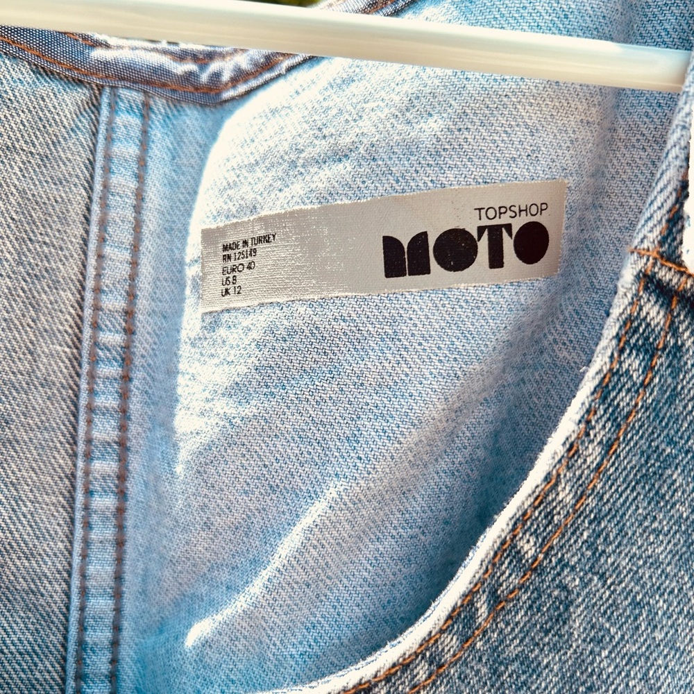 Denim Overall Dress - Picture 2 of 5